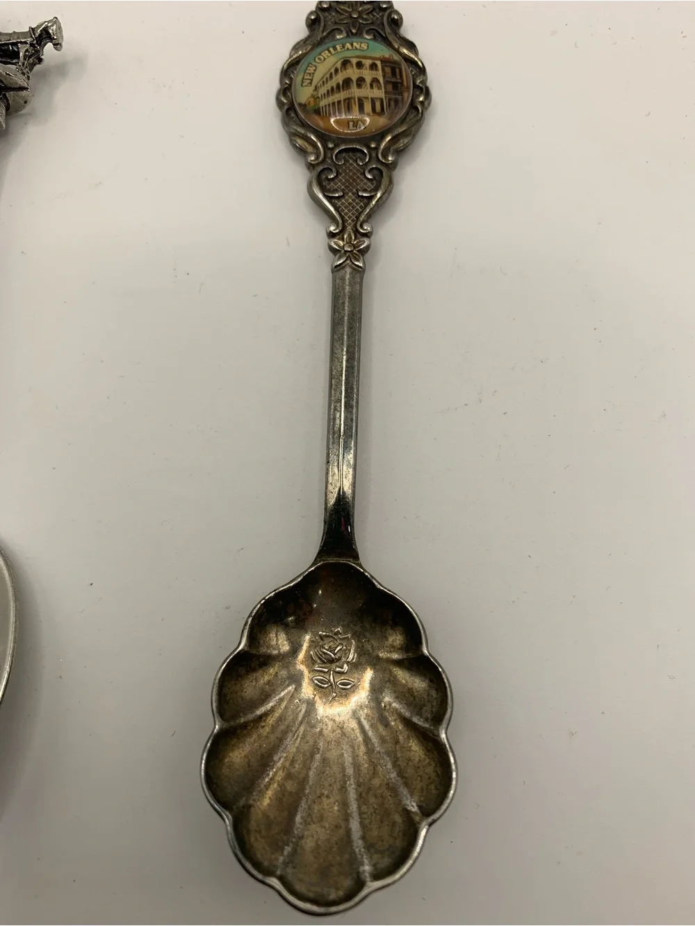 Vintage New Orleans Silver-Tone Collectible Souvenir Spoon - Silver Finish